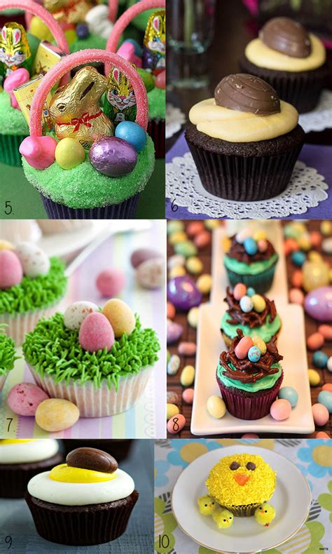 Brunch fare, leg of lamb, glazed ham, and more! 10 Kids Easter Cupcake Ideas - The Organised Housewife
