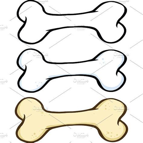 Dog Bone Collection 2 By Hittoon On Creativemarket Bone Drawing