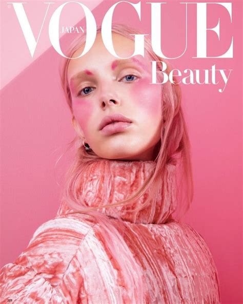 jessie bloemendaal wears pink beauty lensed by lacey for vogue japan beauty october 2018 beauty