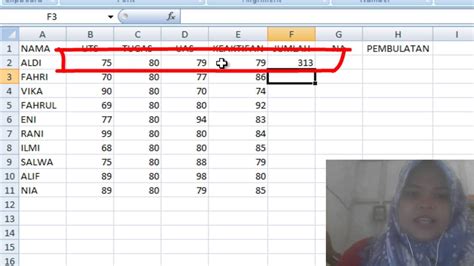 Rumus Mencari Nilai Akhir Di Excel Excel Dan Rumus Microsoft Excel Riset