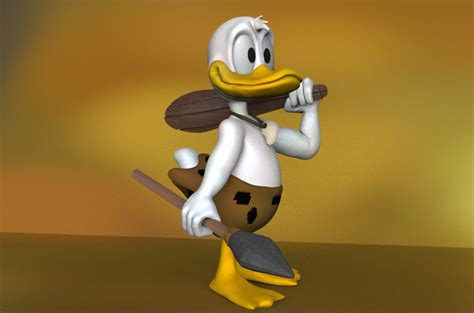 Artstation Donald Duck Caveman