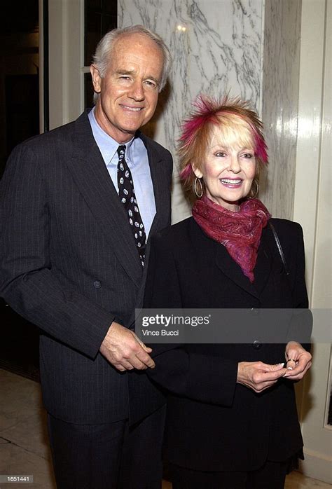 Actor Mike Farrell And Wife Actress Shelley Fabares Attend The News