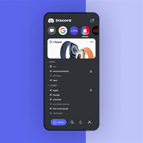 Discord Redesign Concept On Behance