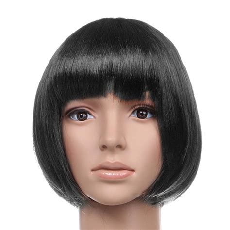 Sexy Short Bob Cut Fancy Dress Up Party Wigs Role Play Costume Ladies