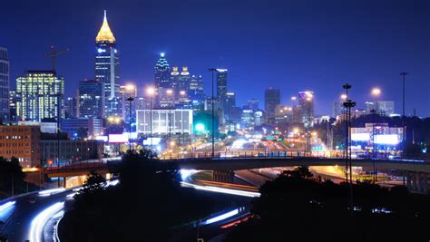 Stock Video Clip Of Downtown Atlanta Georgia Usa