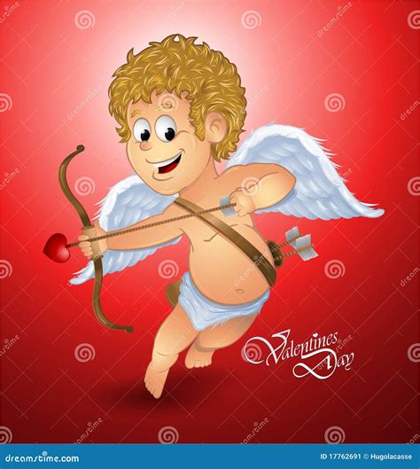 Valentine S Day Cupid Stock Illustration Illustration Of Children