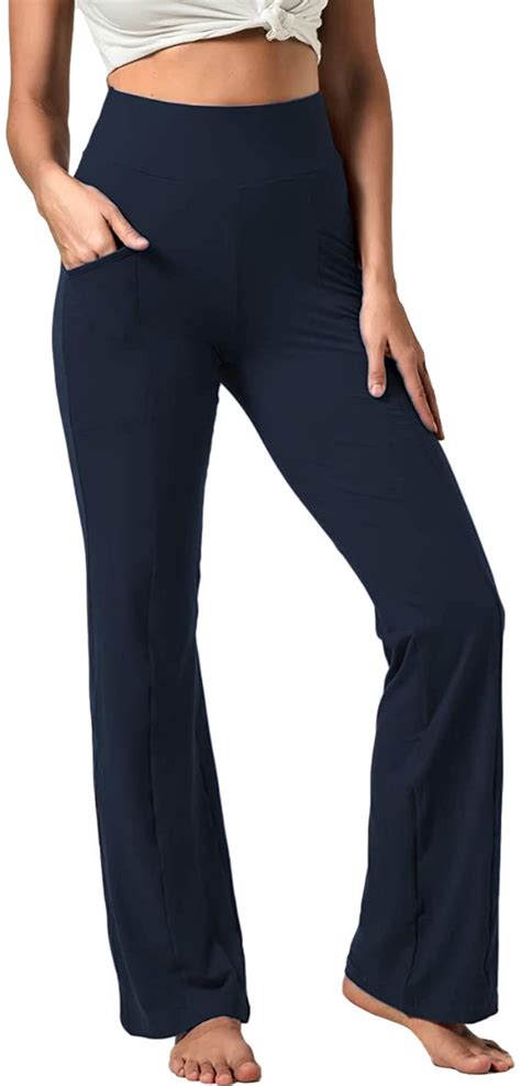 Womens Bootcut High Waist Yoga Pants Wf Shopping