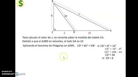 9° U6 1 6 Resolución De Problemas Utilizando El Teorema De Pitágoras