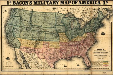 Poster Many Sizes Available Civil War Map United States Of Etsy