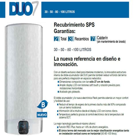 Termo FLECK DUO7 80 EU