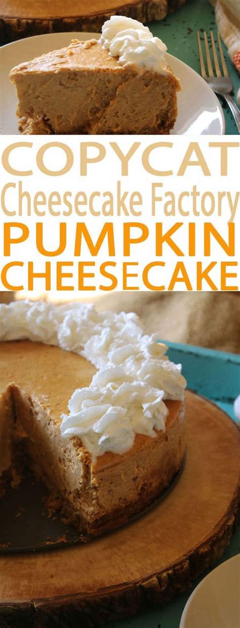recipe copycat cheesecake factory pumpkin cheesecake happy to cooking