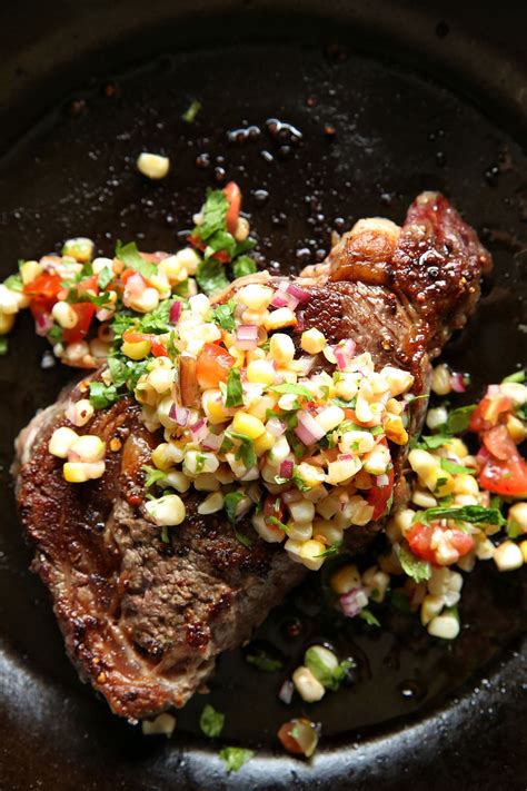 The rib eye (or ribeye) steak contains a lot of fat marbling, making it one of the most delicious steaks to grill. Spicy Grilled Corn Salad Is The Perfect Rib-Eye Steak ...