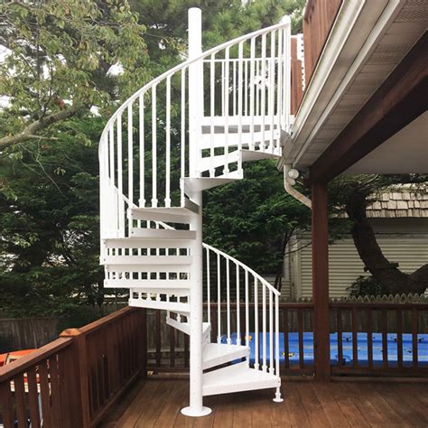 Easy Installed Outdoor Spiral Metal Staircase For Outdoor Stairs Metal