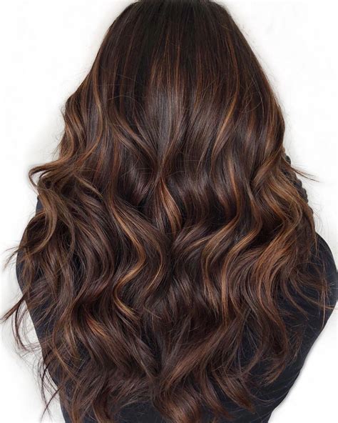 Subtle Caramel Highlights For Chocolate Hair Brownhairbalayage Dark Ombre Hair Brown Hair