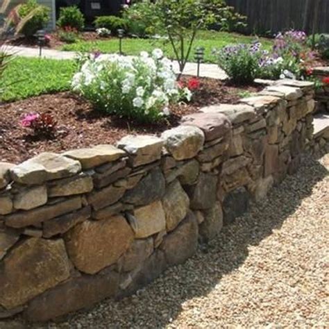 20 Enchanting Stone Walls Garden Ideas Trendecora
