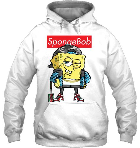 Spongebob Squarepants Supreme Logo Pullover T Shirts Hoodies