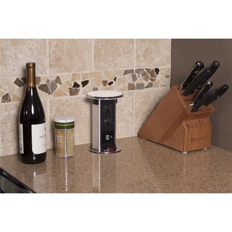 Installing a garbage disposal and dishwasher outlet. Lew Electric PUR20-OW-GFI-2USB Waterproof Pop Up 20A USB ...