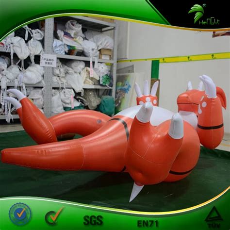 Hongyi Inflatable Laying Dragon With Sph Blow Up Japanese Sexy Red