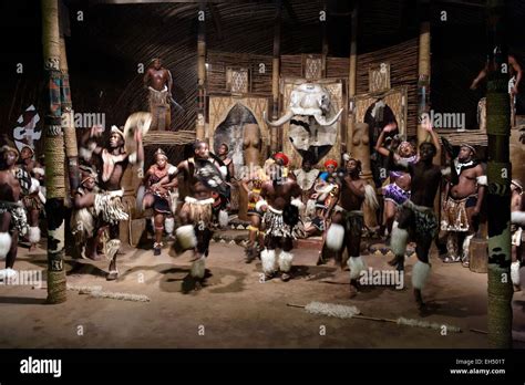 South Africa Kwazulu Natal Eshowe Zululand Shakaland Dancers