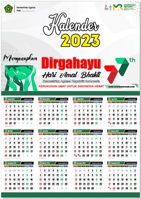 Download Kalender 2023 Lengkap Masehi Hijriah Dan Jawa Free Cdr And Pdf Pelajar Media