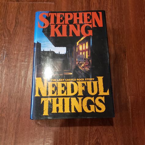 1st Edition Hardcover Stephen King Needful Things Etsy