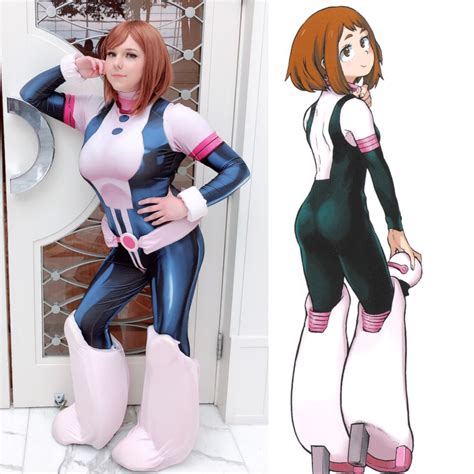 3d Printed My Hero Academia Ochako Uraraka Cosplay Jumpsuit Costume Ph