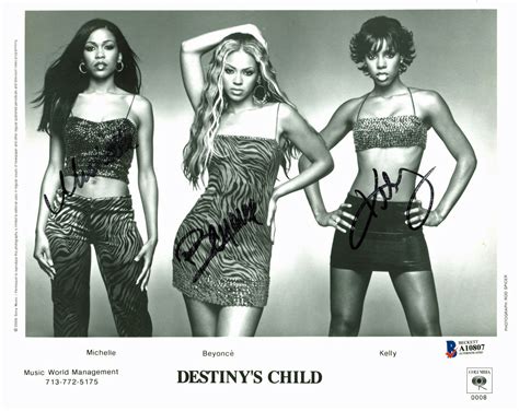 Lot Detail Destinys Child Group Signed 8 X 10 Black And White