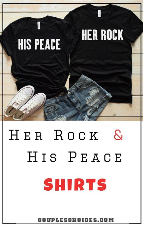 Check spelling or type a new query. Her Rock & His Peace Shirts | Couple shirt design, Funny ...