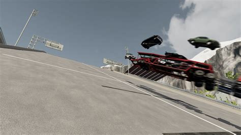 Beamng Drive Car Jump Arena 2 Trailer Jumps Youtube