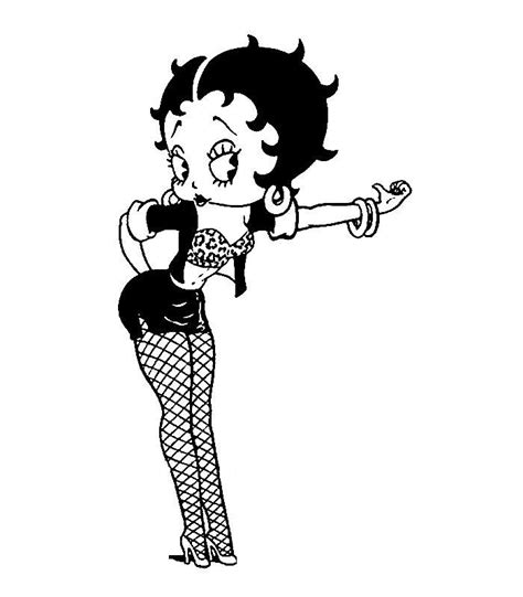 Alisons Closet Coloring Page Betty Boop Tattoos Betty Boop Art