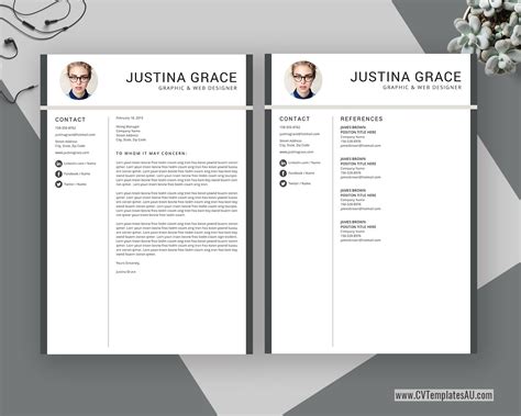 So, it should be more impressive than others, as goes the saying, first impression is the. Professional CV Template for Microsoft Word, Cover Letter ...