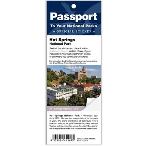 Hot Springs Np Passport Sticker Shop Americas National Parks