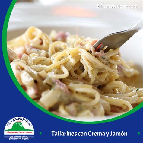 Tallarines Con Crema Y Jam N El Tampique O Cheese Products