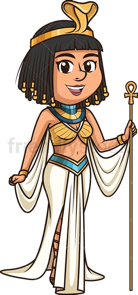 Queen Cleopatra Cartoon Vector Clipart Friendlystock