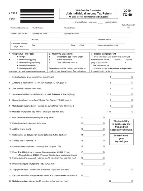 Federal Tax Return Forms Printable Printable Forms Free Online