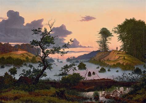 Eduard Von Buchan German 1800 1876 Sunrise Over A Northern