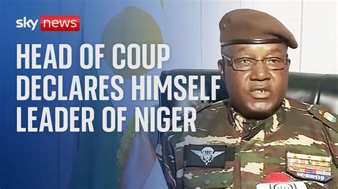 Niger Coup General Abdourahmane Tchiani Declares Himself New Leader
