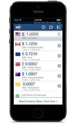 Contact money making apps on messenger. XE Currency App for iPhone