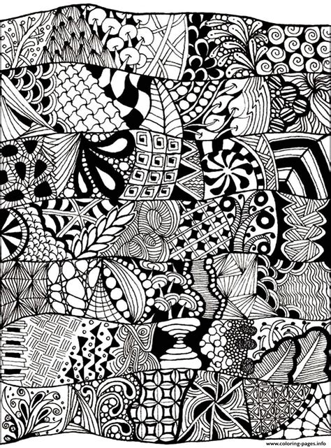 Adult Zen Anti Stress Abstract To Print Coloring Pages Printable