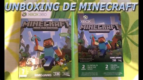 Unboxing De Minecraft Xbox 360 Edition Youtube