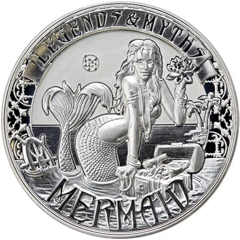 2 Oz Reverse Proof Solomon Islands Silver Mermaid Coins L Jm Bullion