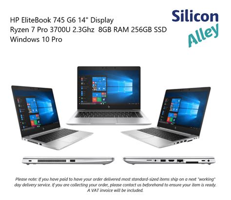 Hp Elitebook 745 G6 14″ Ryzen 7 Pro 3700u 8gb 256gb Windows 10 Pro