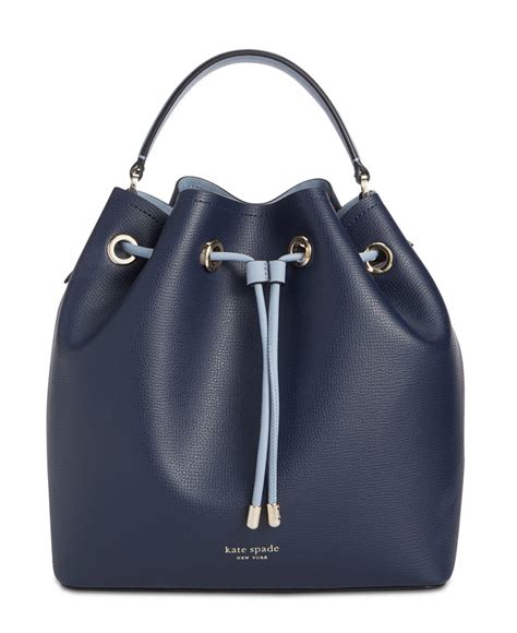 Our nicola shoulder bags and dorie bucket bags are both faves. Kate Spade Vivian Small Leather Bucket Bag in Blue - Lyst