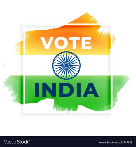 Abstract Election Vote India Background Royalty Free Vector