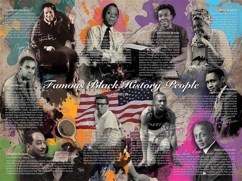 Famous Black History People Poster Series 04 24x18