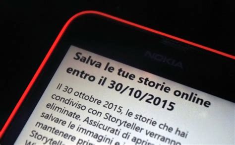 Lumia Storyteller Si Aggiorna Per Ricordare La Disattivazione Del