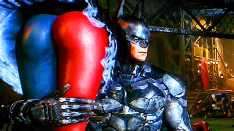 Batman Arkham Knight Batman And Robin Vs Harley Quinn Youtube
