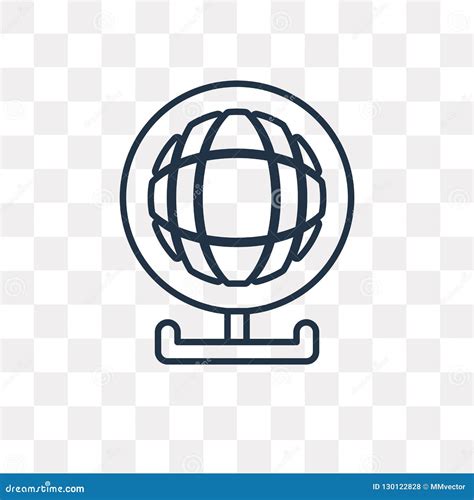 Icono Mundial Del Vector Aislado En El Fondo Transparente Linear