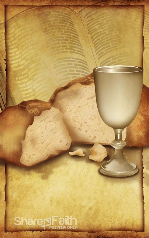 Bread And Cup Communion Bulletin Cover Communion Prayer Bulletin Covers