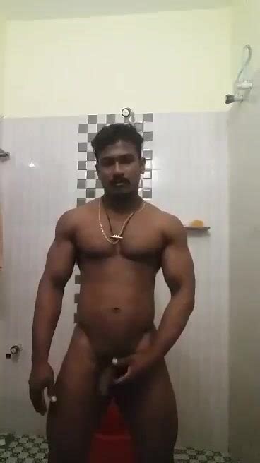 Desi Indian Gym Hunk Masturbating